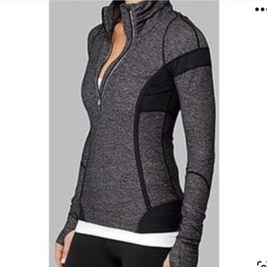 Lululemon Run Inspire Pullover 1/2 Zip Heathered grey